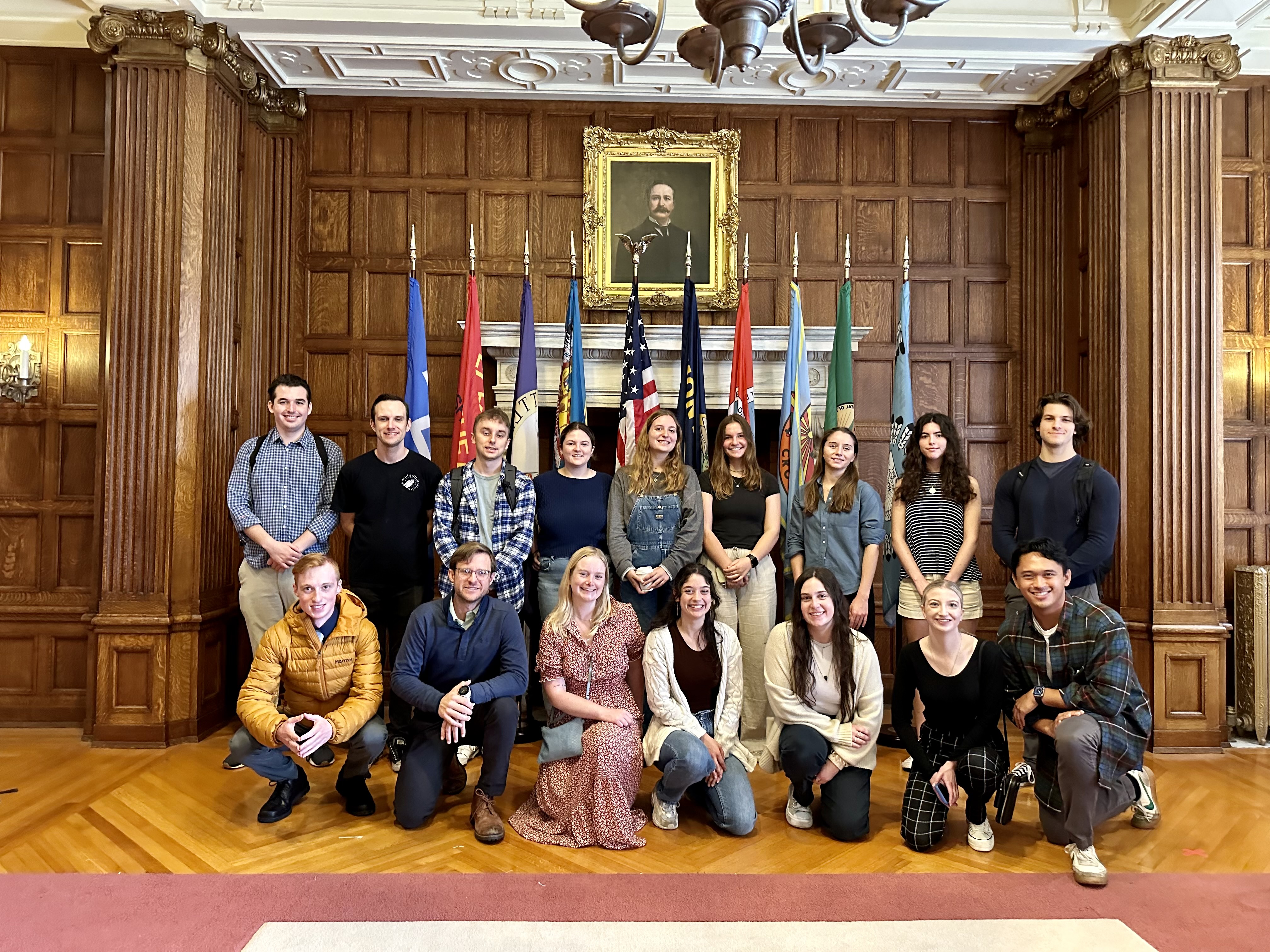 2023-2024 JFM members during a Montana State Capitol tour